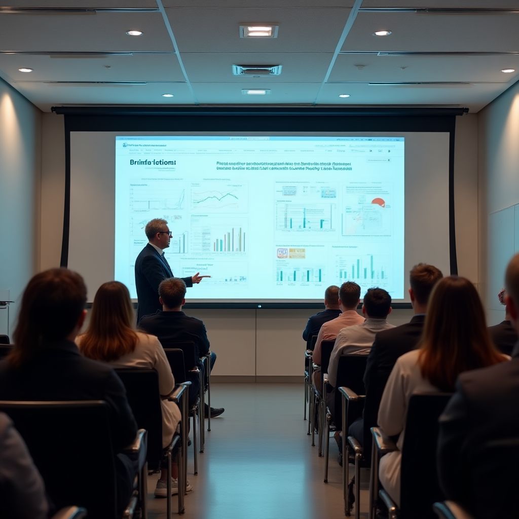 Sala de curs din Academia de Contabilitate